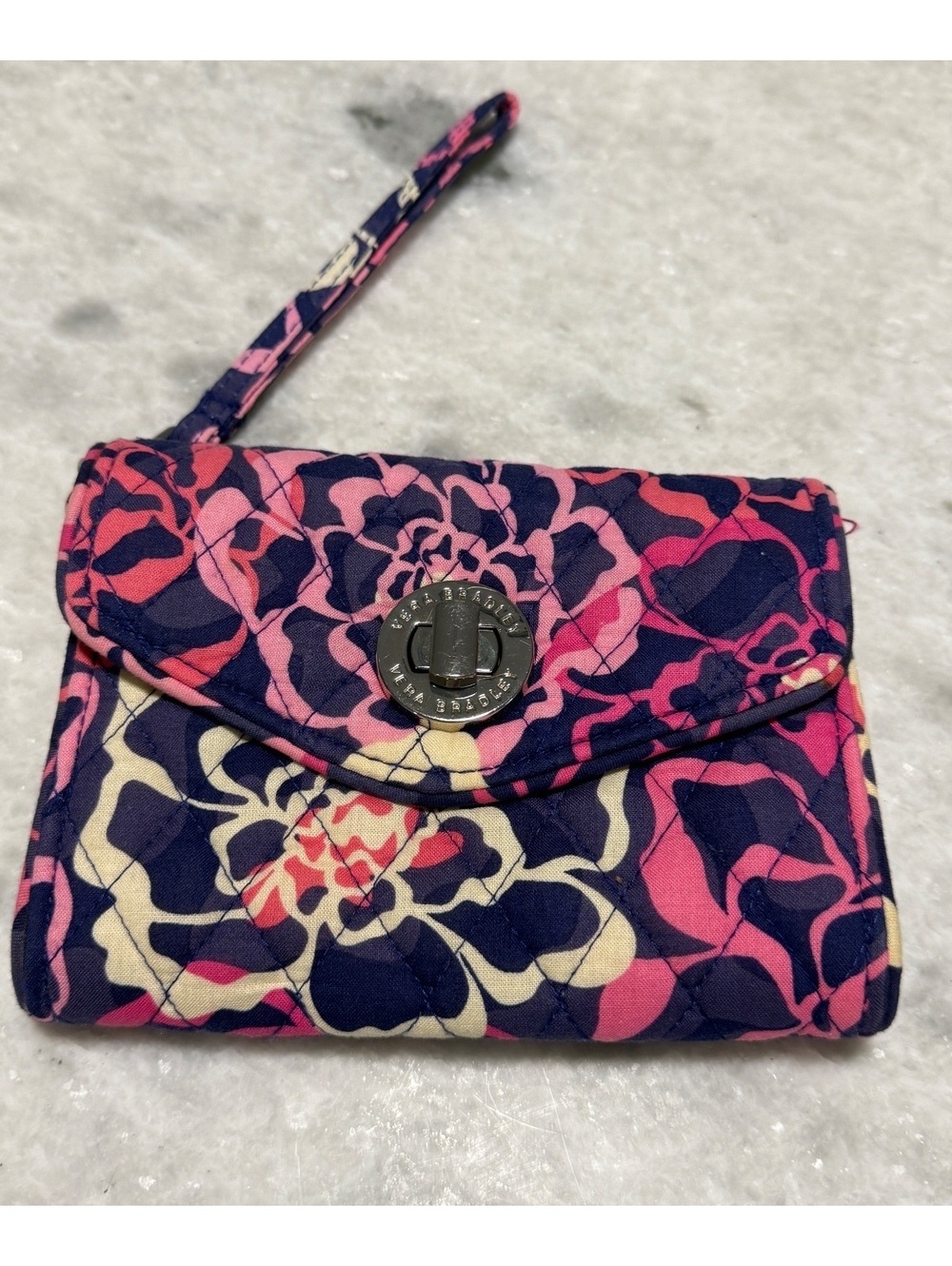 Vera Bradley Quilted Floral Wristlet Wallet